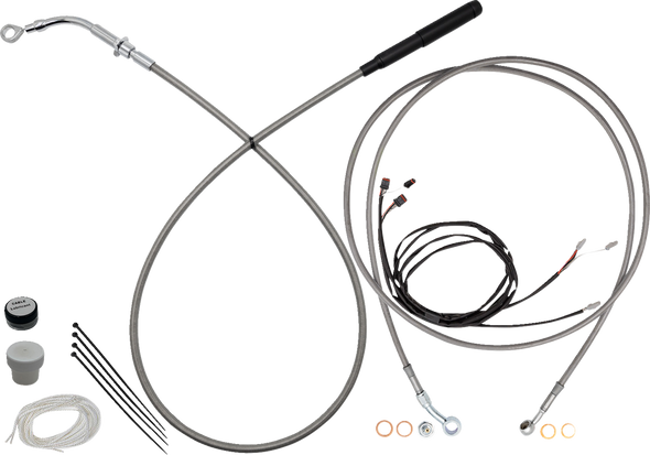 Fat Baggers Inc. Ez Instl Kt Upper Cltch Cbl, Brk Ln, For 11-12" Hbar, Stnls 219012-C