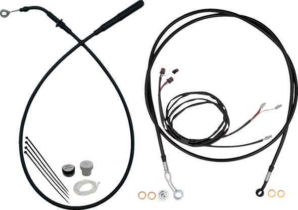 Fat Baggers Inc. Ez Instl Kt Upper Cltch Cbl, Brk Ln, For 10" Hbar, Black 219010-B