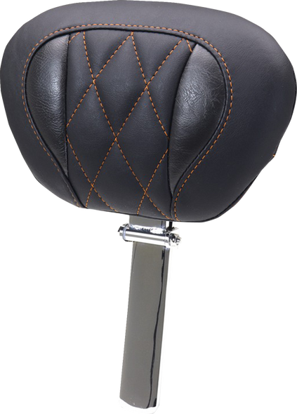 Mustang Backrest Super Tour Dlx Diam Orange Thread 89460Mo