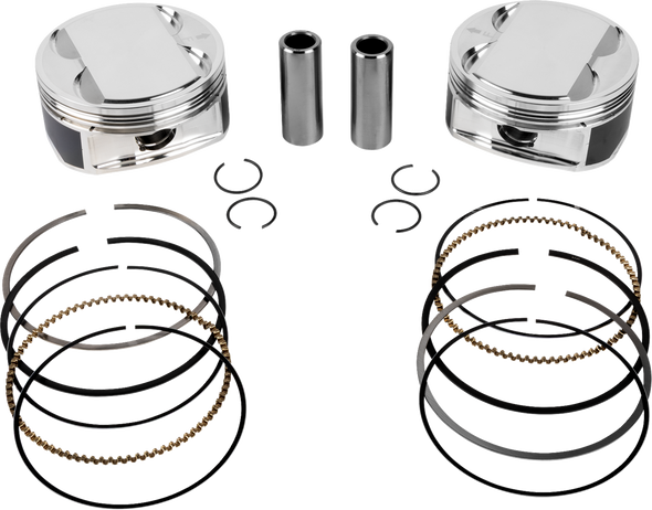 Je Pistons Piston Kit Hd M8 114 4.125 Bore 4.375 Stroke 11.5:1 398729