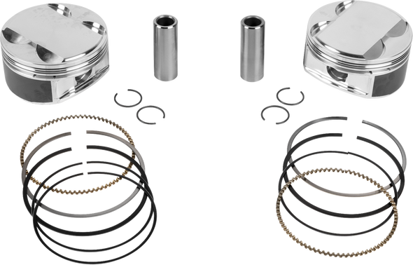 Je Pistons Piston Kit Hd M8 114 4.016 Bore 4.375 Stroke 11.5:1 398731