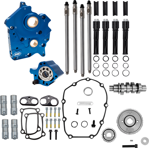 S&S Cycle Kit Cam Chest 496 Gear O/C Black Tube M8 W/O Vvt 2017-25 310-1383