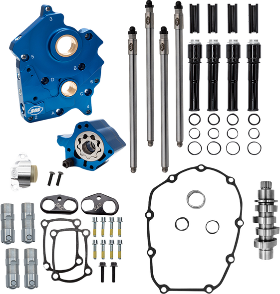 S&S Cycle Kit Cam Chest 496 Chain W/C Black Tube M8 W/O Vvt 2017-25 310-1385