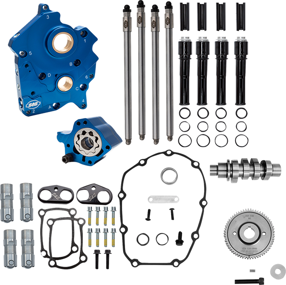 S&S Cycle Kit Cam Chest 496 Gear W/C Black Tube M8 W/O Vvt 2017-25 310-1387