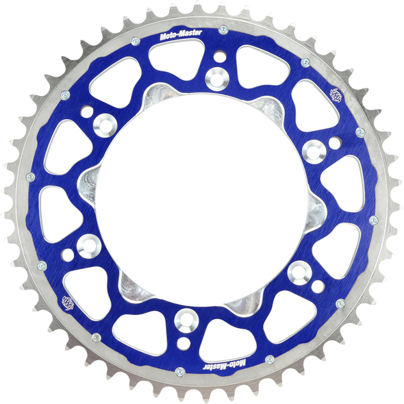 Moto-Master Fusion Series Dual Ring Sprocket (Blue, 520-48T) 620073448