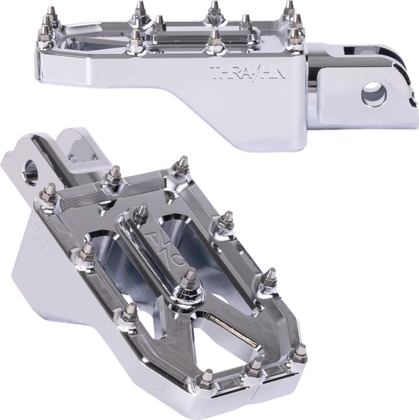 Thrashin Supply Co. Footpegs Aggressor Front M8 Softail Chrome Tsc-2022-3-Sf