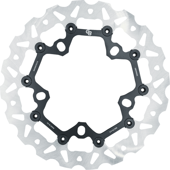 Gbrakes Brake Rotor Front 12.5" Wave Floating Gbd9003X