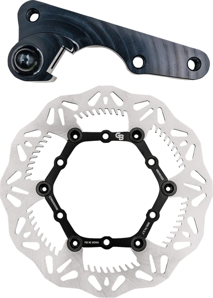 Gbrakes Brake Rotor Kit 270Mm Floating Wave Rotor + Bracket Gbdos4