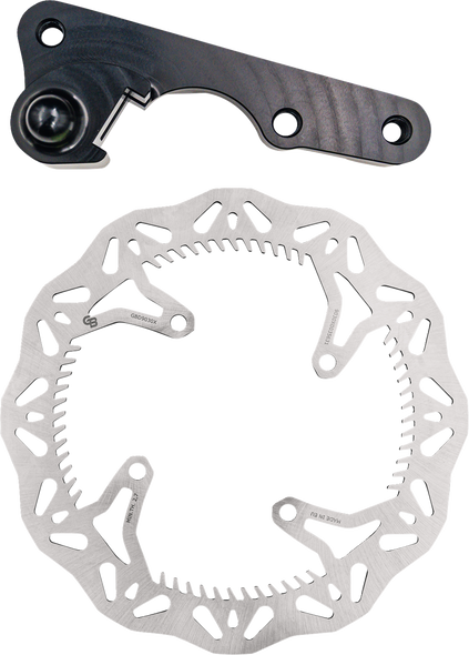 Gbrakes Brake Rotor Kit 270Mm Solid Mount Wave Rotor + Bracket Gbdos216