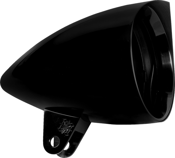 Headwinds Headlight Housing 4-1/2" Gloss Blk Vampire Concours Rocket 1-4900Vza