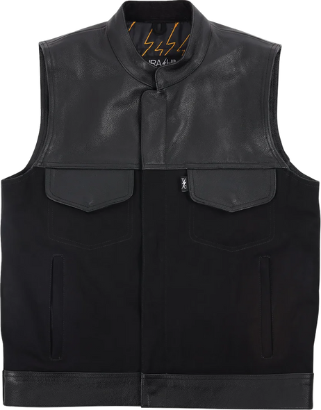 Thrashin Supply Co. Vest Kanan Leather Denim 2Xl Tmj-13-12