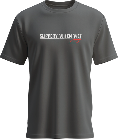 Slippery Tee Slippery When Wet Charcoal Md