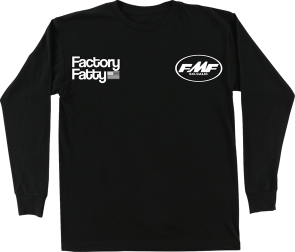 Fmf Tee Long Sleeve Factory Fatty Black Lg Ho25119900Blklg