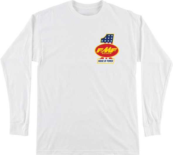 Fmf Tee Long Sleeve America First White 2X Ho25119901Wht2X