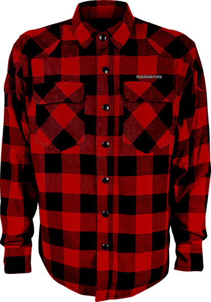 Gerbing Heated Clothing Shirt Flannel 7V Red/Black Xl Ger7Vfs-Rb-Xl