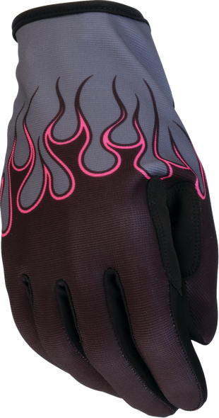 Z1R Glove Wmn Flame Black/Pink Md