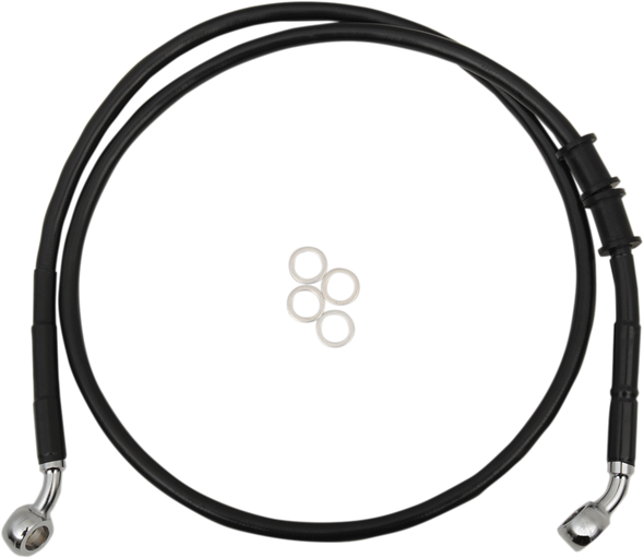 Drag Specialties Frt Brake Line Xl Bk +6 1741-5405