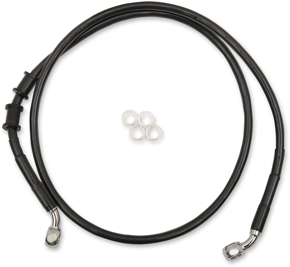 Drag Specialties Frt Brake Line Xl Bk +12 1741-5383