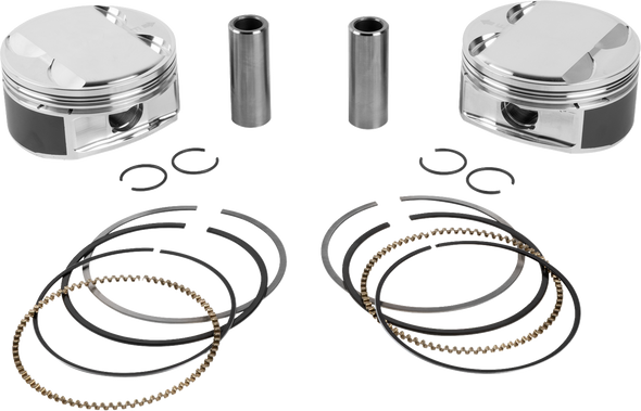 Je Pistons Piston Kit Hd M8 108 4.020 Bore 4.500 Stroke 11.5:1 398732