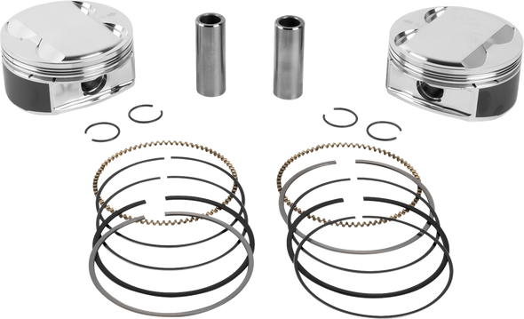 Je Pistons Piston Kit Hd M8 108 4.075 Bore 4.500 Stroke 12:1 398760