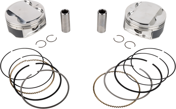 Je Pistons Piston Kit Hd M8 108 4.125 Bore 4.500 Stroke 12:1 398762