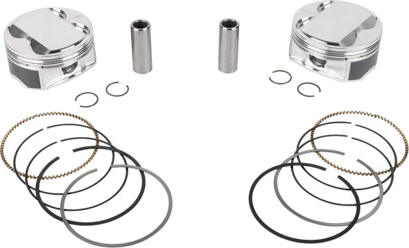 Je Pistons Piston Kit Hd M8 121 4.080 Bore 4.625 Stroke 12.0:1 400179