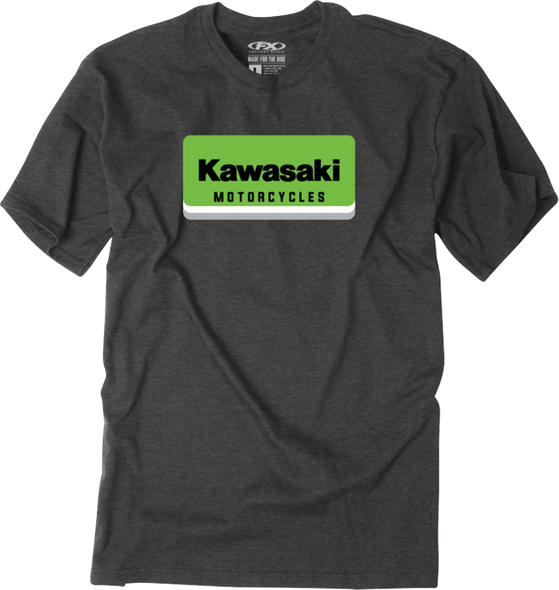 Factory Effex Tee Kawasaki Nova Heather Charcoal Xl 29-87116