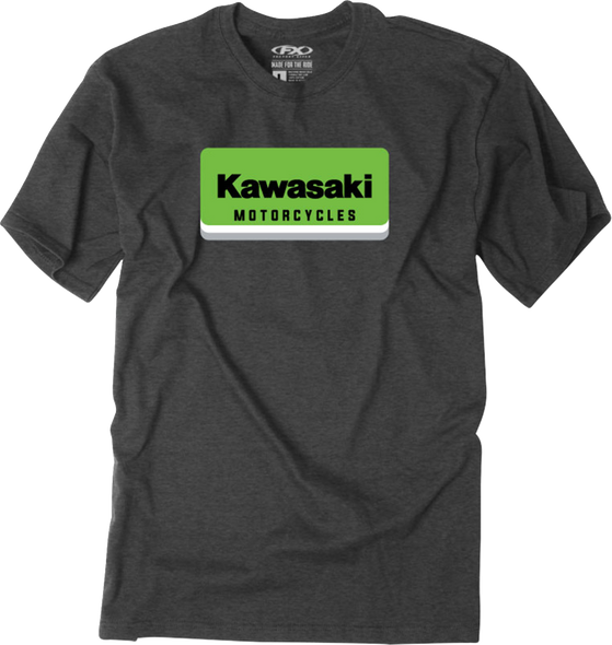Factory Effex Tee Kawasaki Nova Heather Charcoal 2X 29-87118