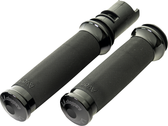 La Choppers Grips County Line 24 Fl Black La-7493-01B