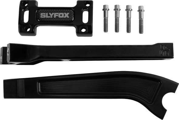Slyfox Riser 10" Pullback Raw 1 1/8" Clamp Sf-1004-10-R