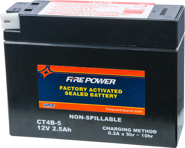 Fire Power Battery Ct4B-5 Sealed Factory Activated Ct4B-5