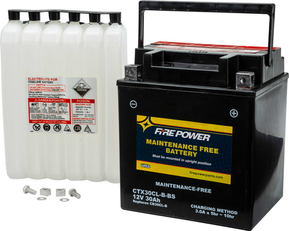 Fire Power Battery Ctx30Cl-B-Bs Maintenance Free Ctx30Cl-B-Bs