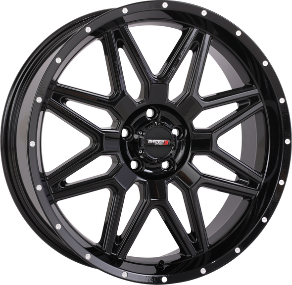 System 3 St7 Wheel 20X7 4+3 (+10Mm) 5/4.5 Gloss Black 20S3-7155
