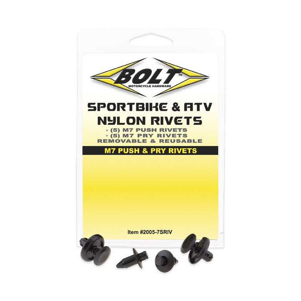 Bolt M7 Push & Pry Rivet Kit 5 Each 10/Pk 2005-7Sriv