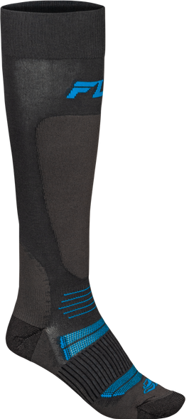 Fly Racing Snow Midweight Wool Sock Grey/Blue Sm/Md 350-0574S