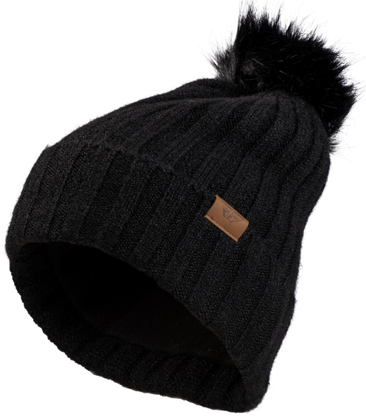 Fly Racing Fly Women'S Snow Pom Beanie Black 22-3252 Black