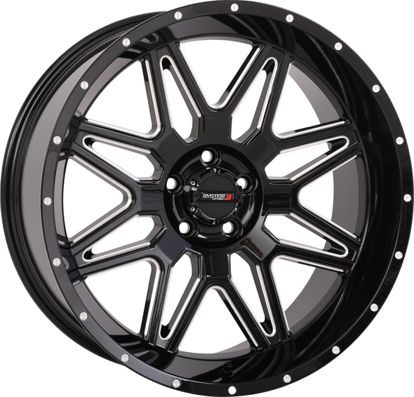 System 3 St7 Wheel 20X9 5+4 (0Mm) 5/4.5 Gloss Black Milled 20S3-7455