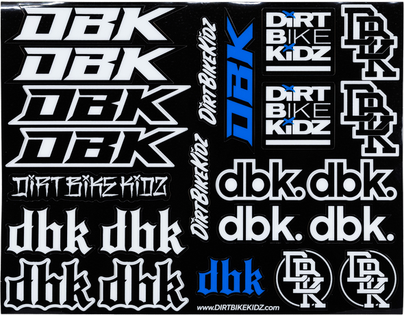 Dbk Moto Pack Sticker Sheet 8.5"X11" Ac-Motopack-Ss-Decal