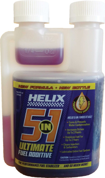 Helix 5 In 1 Fuel Additive 1 - 8 Oz. Bottle 911-1208