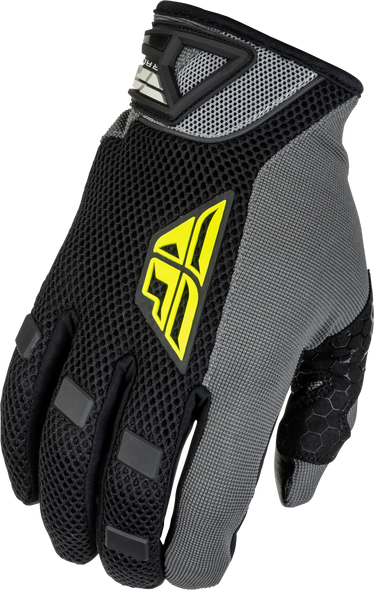 Fly Racing Coolpro Gloves Black/Hi-Vis Lg 476-4027L