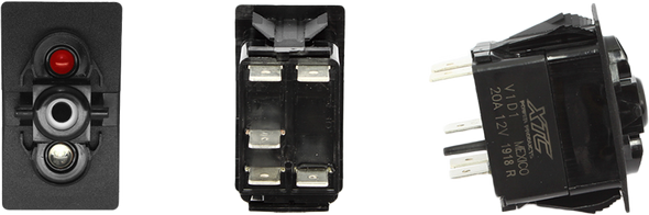 Xtc Power Products Dash Switch Body Single Acc Red/Blue Sw11-Rb000000