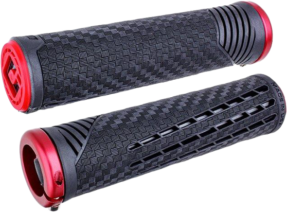 Odi Cf11 V2.1 Bmx Grips Pearl Blk/Red W/Matte Red F35Cfbr-R