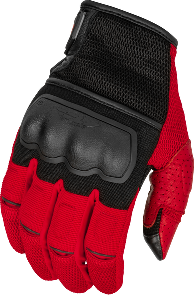 Fly Racing Coolpro Force Gloves Black/Red Lg 476-4129L