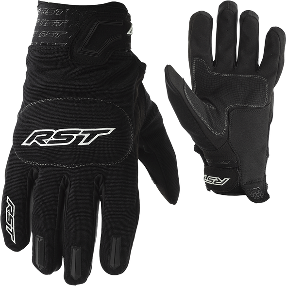 Rst Rider Ce Glove Black/White Md 102100Blk-09