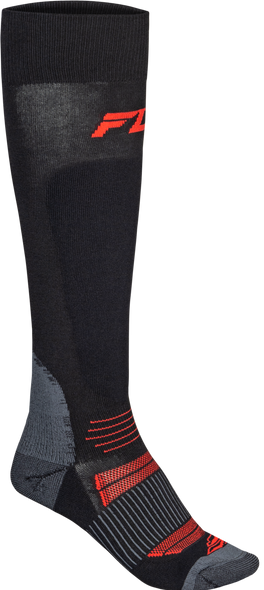 Fly Racing Snow Midweight Wool Sock Black Lg/Xl 350-0573L