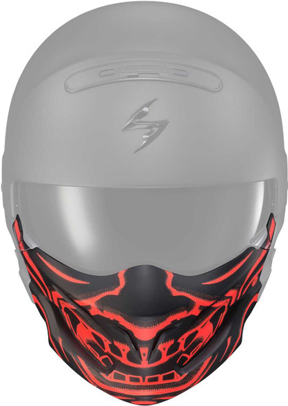 Scorpion Exo Covert Face Mask Samurai Glow In The Dark Red 52-546-22