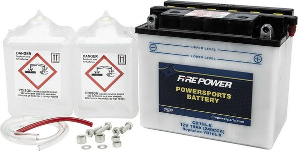 Fire Power Battery W/Acid Cb16L-B 12V Heavy Duty Cb16L-B
