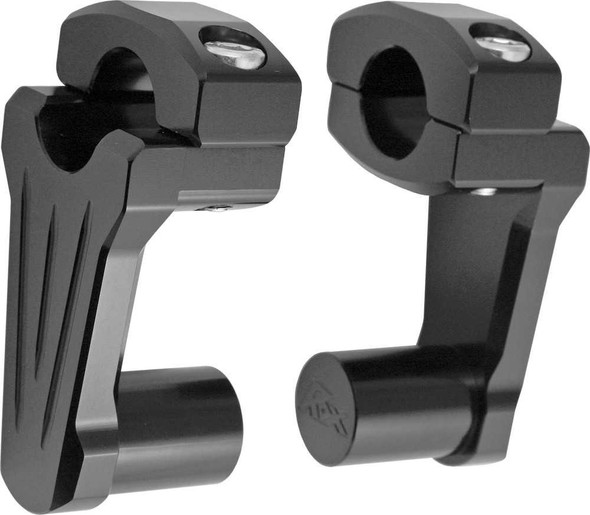 Rox Pivoting Handlebar Riser Black 2" Rise 4R-P2Cc01