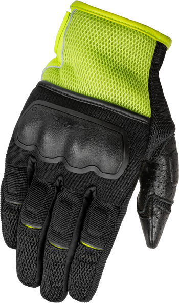 Fly Racing Coolpro Force Gloves Black/Hi-Vis 2X 476-41282X