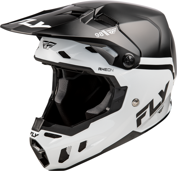 Fly Racing Formula Cc Objective Helmet Black/White Lg 73-4349L